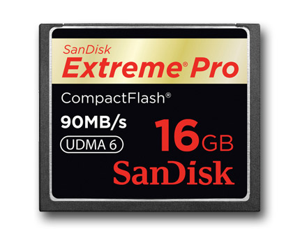 Cartões de Memória CompactFlash Extreme Pro da SanDisk