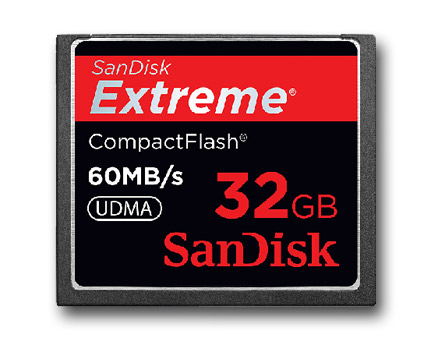 Cartões de Memória CompactFlash Extreme Pro da SanDisk