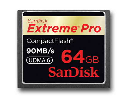 Cartões de Memória CompactFlash Extreme Pro da SanDisk